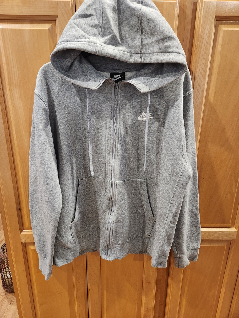 Nike Men's Gray Full-Zip Hoodie Jacket